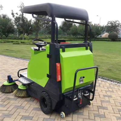 Electric tricycle car 180L Trash bin capacity road cleaning truck High-power dust suction fan walk behind road cleaning machine