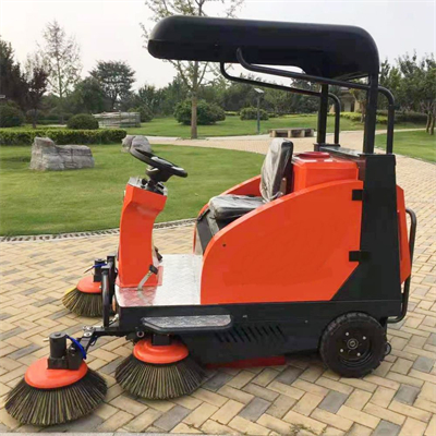 Electric tricycle car 180L Trash bin capacity road cleaning truck High-power dust suction fan walk behind road cleaning machine