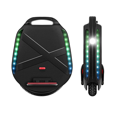 60V signal wheel electric unicycle self balance scooter dual motor/lithium battery cool headlight and taillight with APP