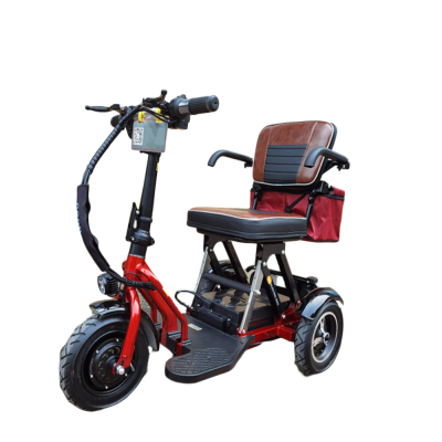 300W 48V easy folding foldable electric scooter three wheels tricycle bike bicycle easy take in car for old disabled person
