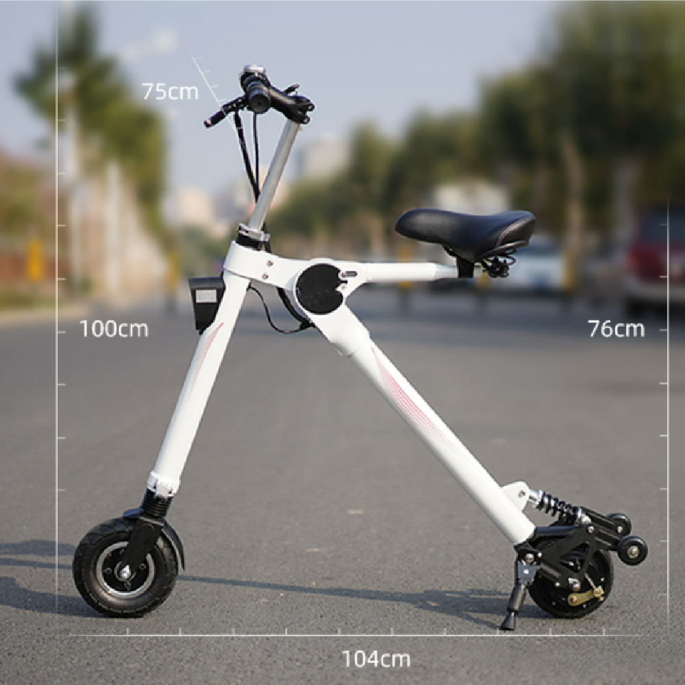 New appearance small electric bike folding two wheeled Mini scooter ultra portable electric kick scooter with lithium battery