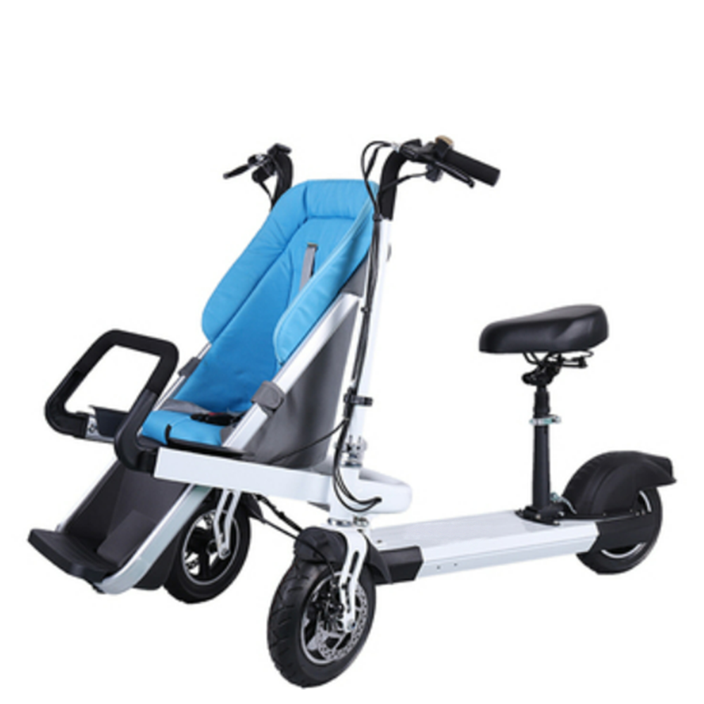 Fashion light folding three wheeled parent-child electric kick scooter city shopping scooter with children