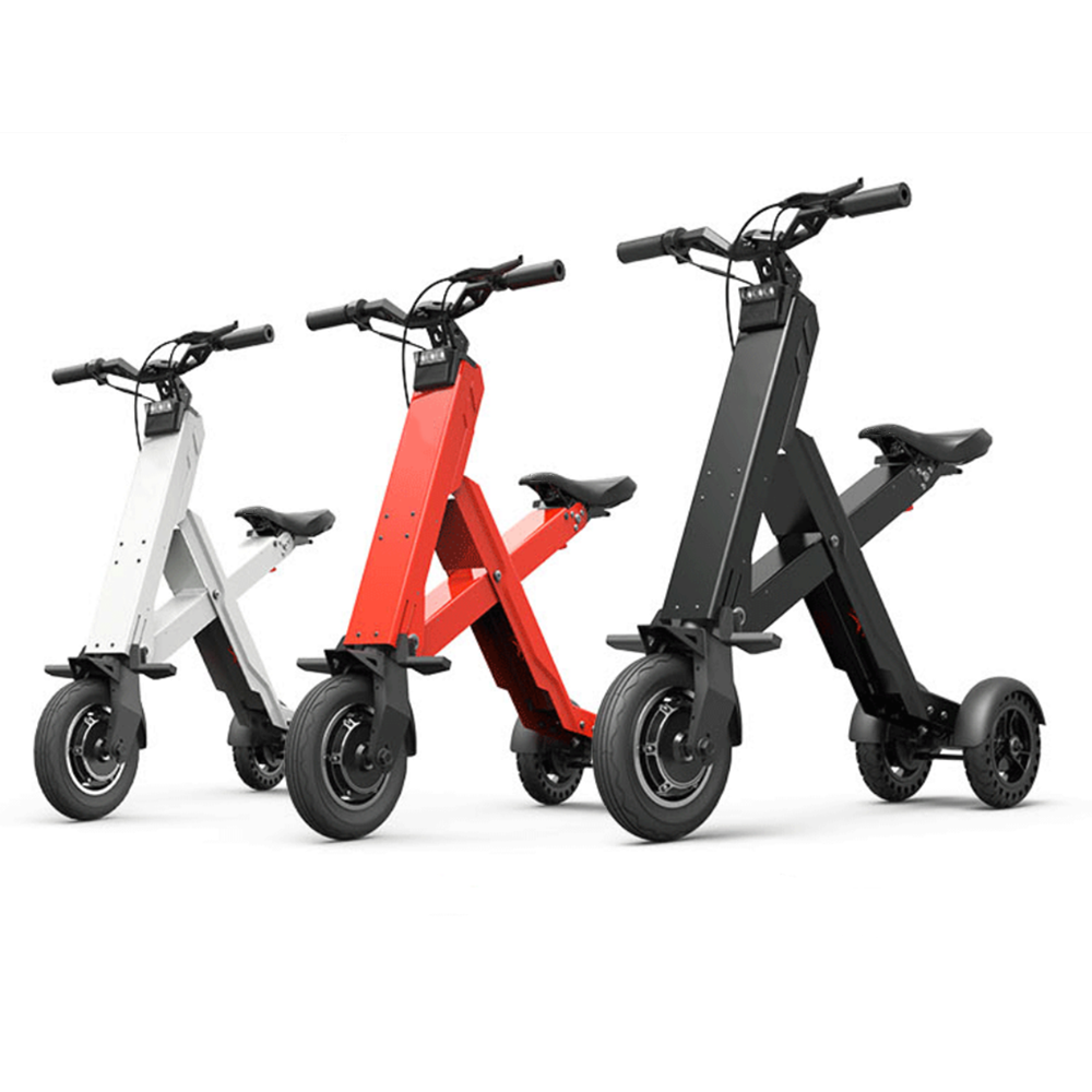 Portable foldable electric mini scooter small three wheel ultra light lithium battery one second folding urban alternative electric kick scooter