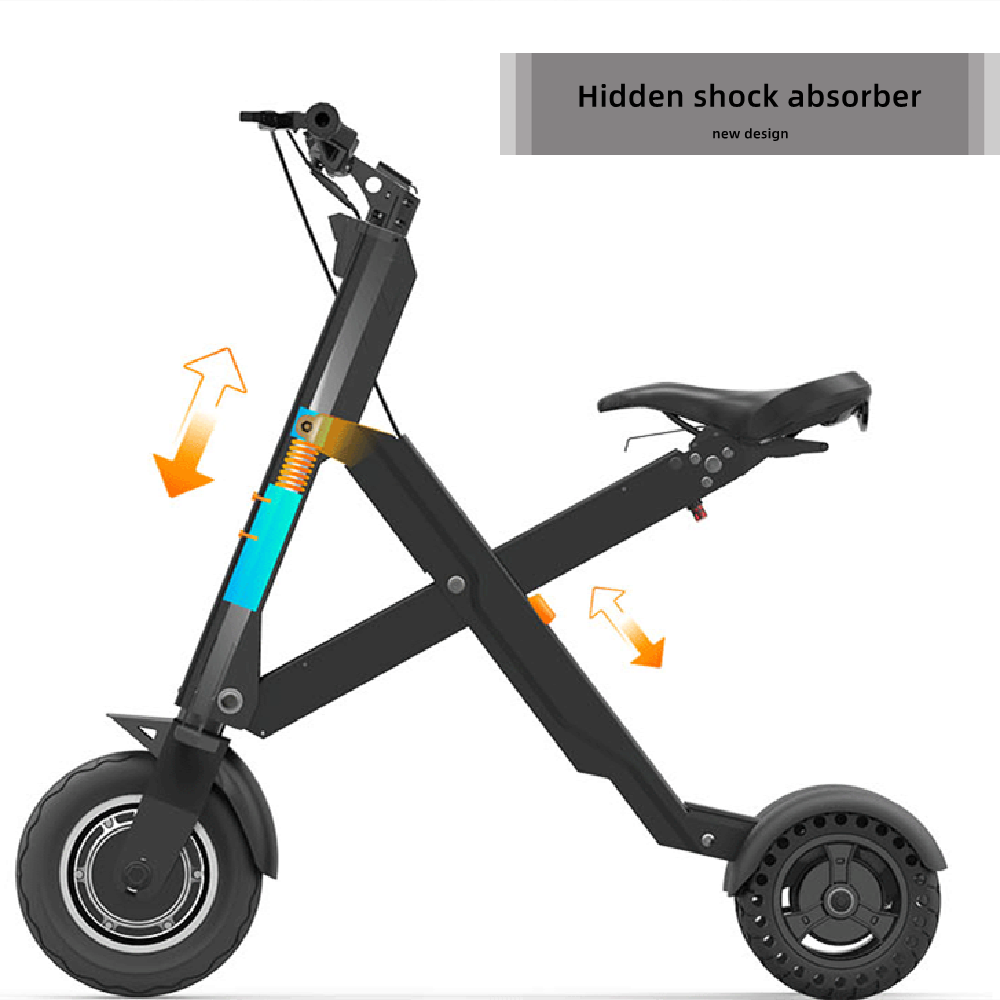 Portable foldable electric mini scooter small three wheel ultra light lithium battery one second folding urban alternative electric kick scooter