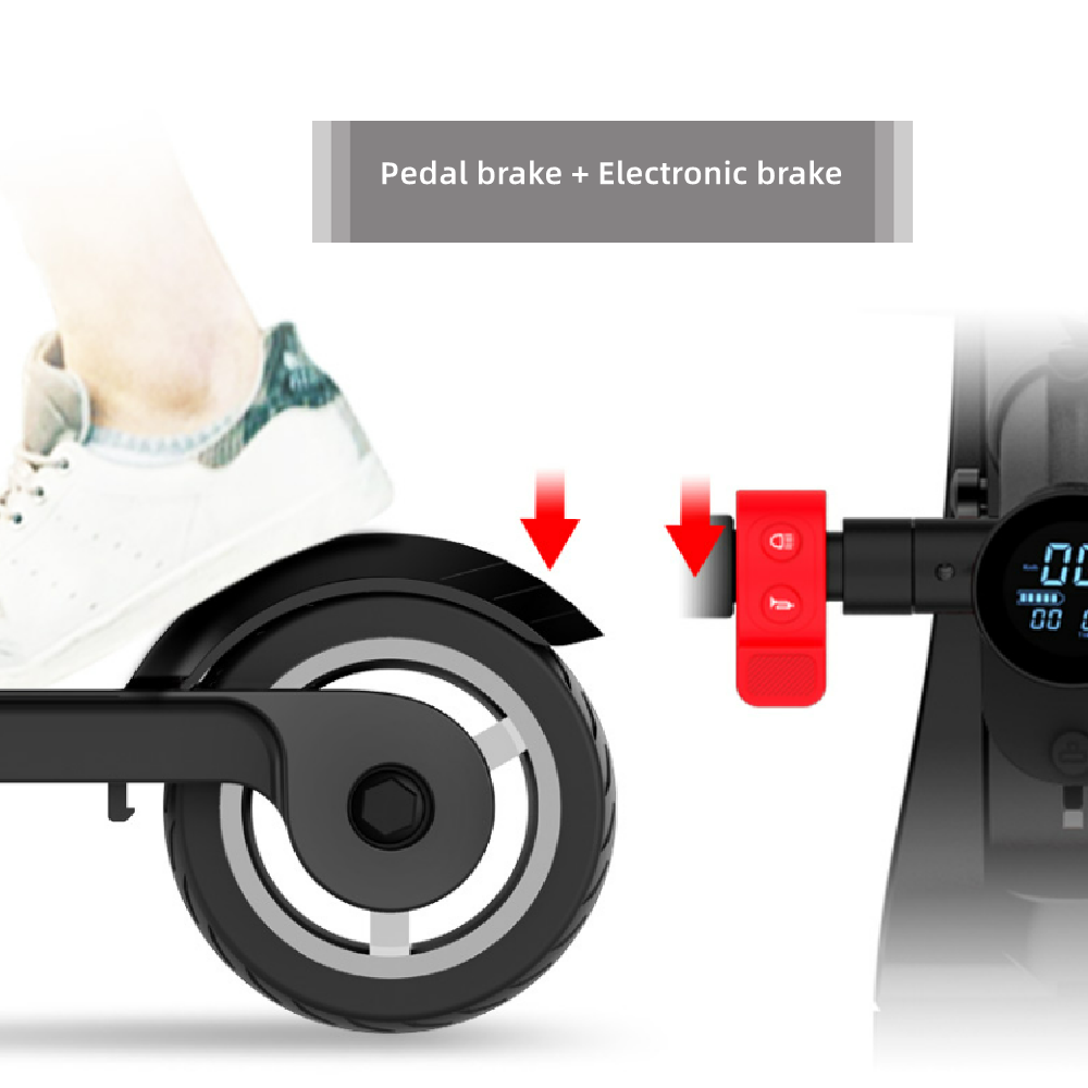 The new mini Intelligent scooter is a two wheeled electric scooter that can be loaded into a backpack and a four fold electric bike