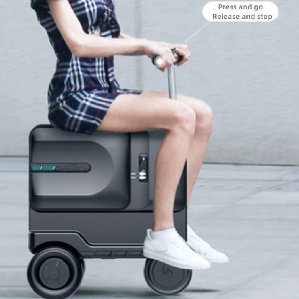 The new 24 inch double intelligent electric suitcase trolley case movable suitcase electric scooter that can go to work and go shopping.