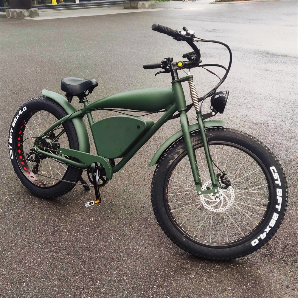 New younger design wide tire sand cross-country camping fashion sports electric bicycle
