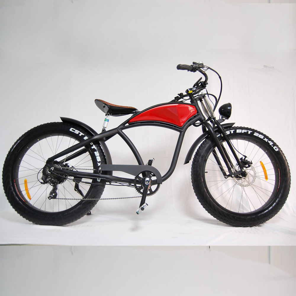 Lithium battery retro fashion aluminum alloy wide tire snow mountain electric off-road motorbike