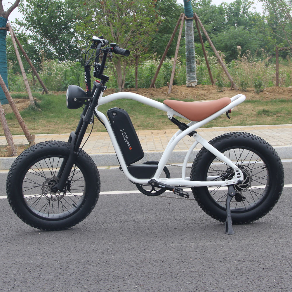 Fashion-retro simple wide tire long endurance high-speed off-road electric bicycle