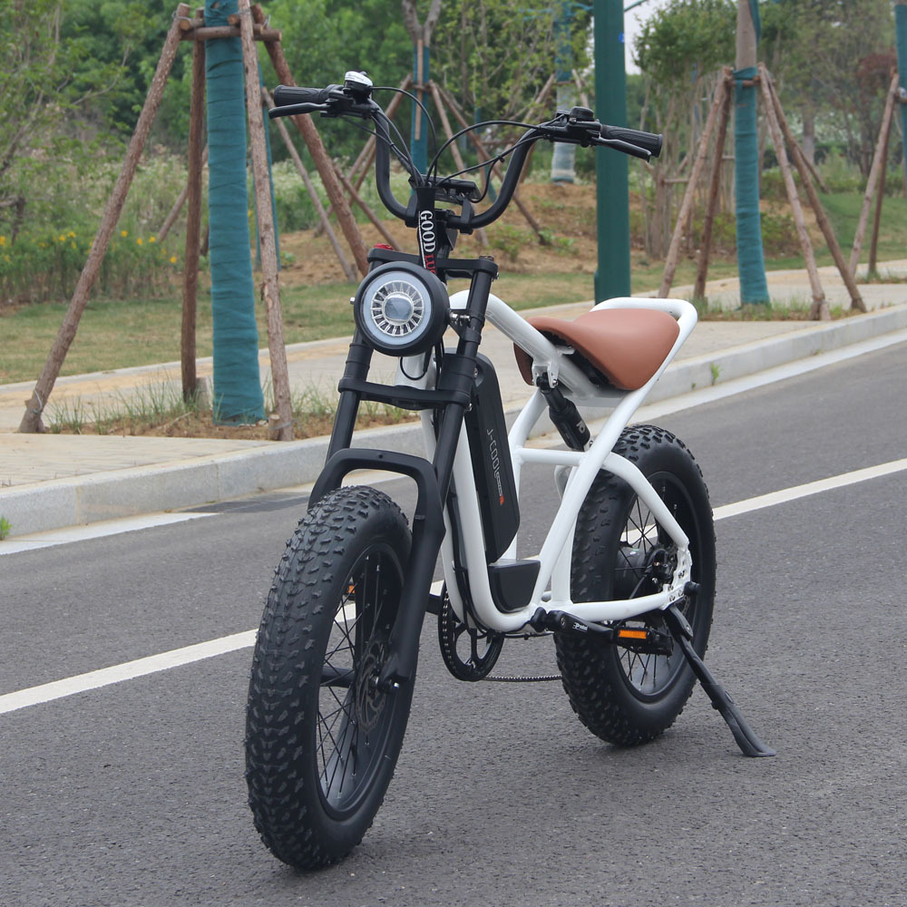 Fashion-retro simple wide tire long endurance high-speed off-road electric bicycle