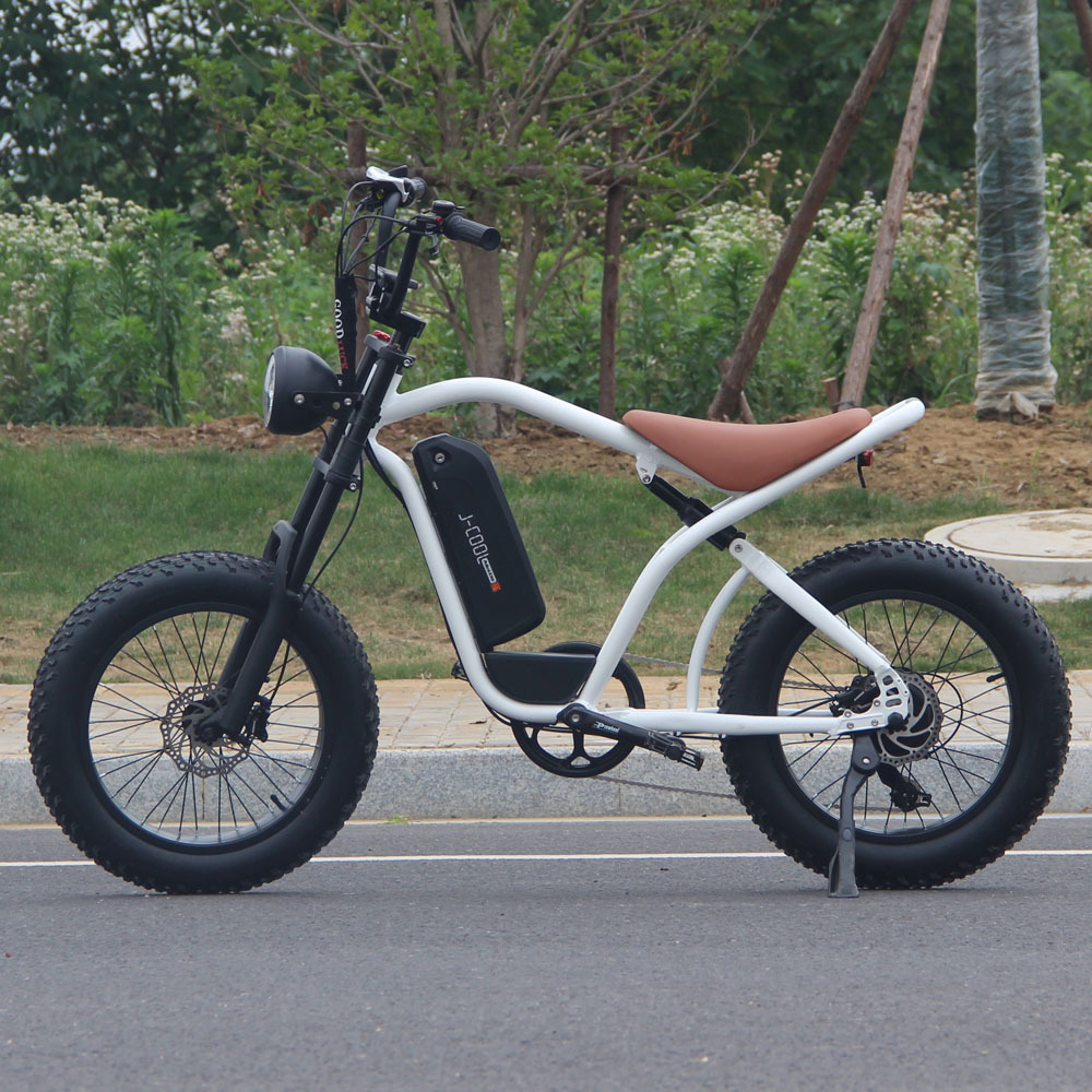 Fashion-retro simple wide tire long endurance high-speed off-road electric bicycle