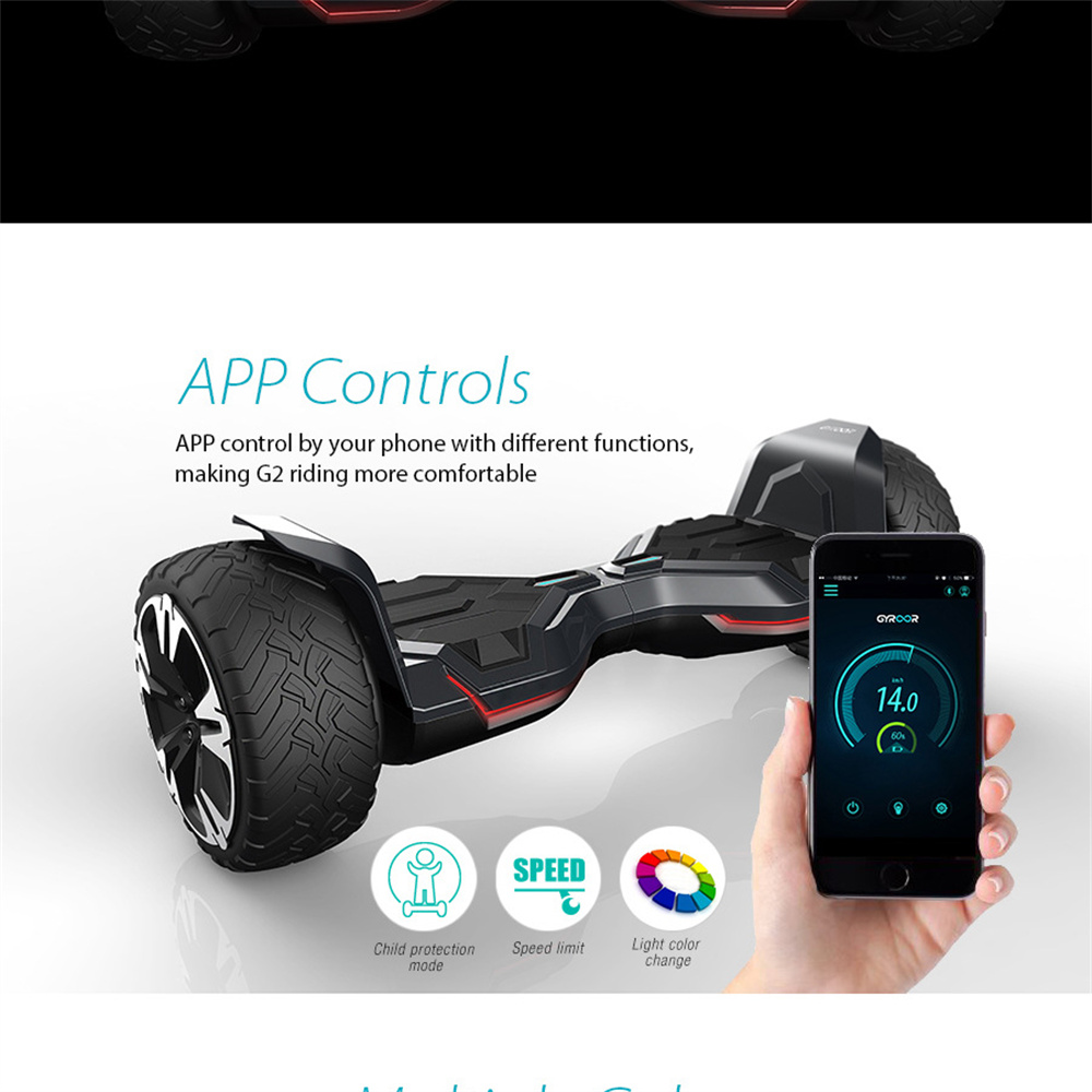 350W Dual motor 8.5inch multi terrain off-road powerful sports APP controls smart electric balance mobility scooter