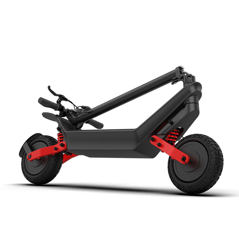 1200W double motor 11inch ultra wide vacuum tire front and rear double drive ultra long endurance fast folding LED display off-road electric kick scooter