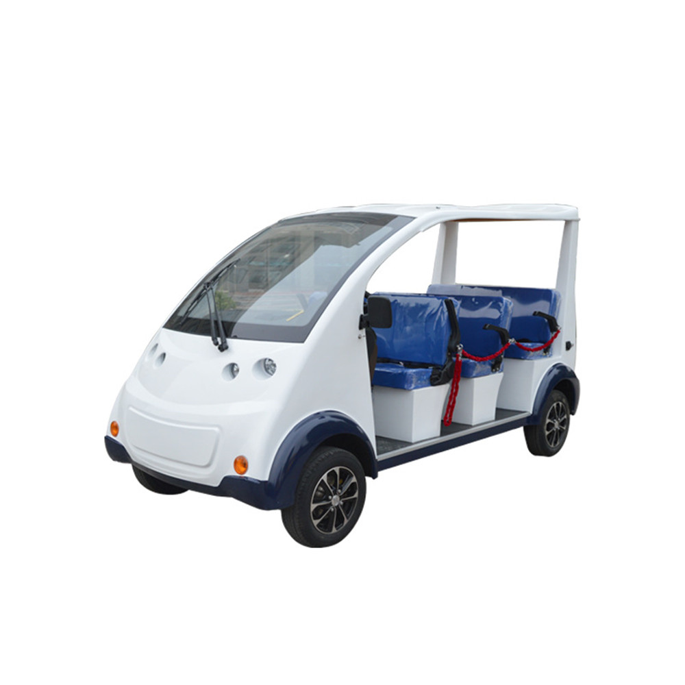 4000W ultra long endurance LCD central control semi closed 6-8 seats electric patrol car environmental protection sightseeing touring car