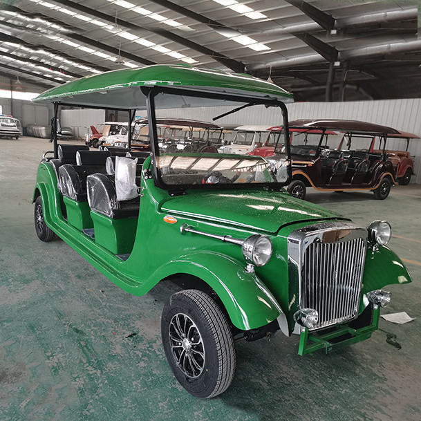 4000W 11 seat classic car scenic spot hotel reception campus ferry luxury sightseeing electric vehicle patrol car golf cart