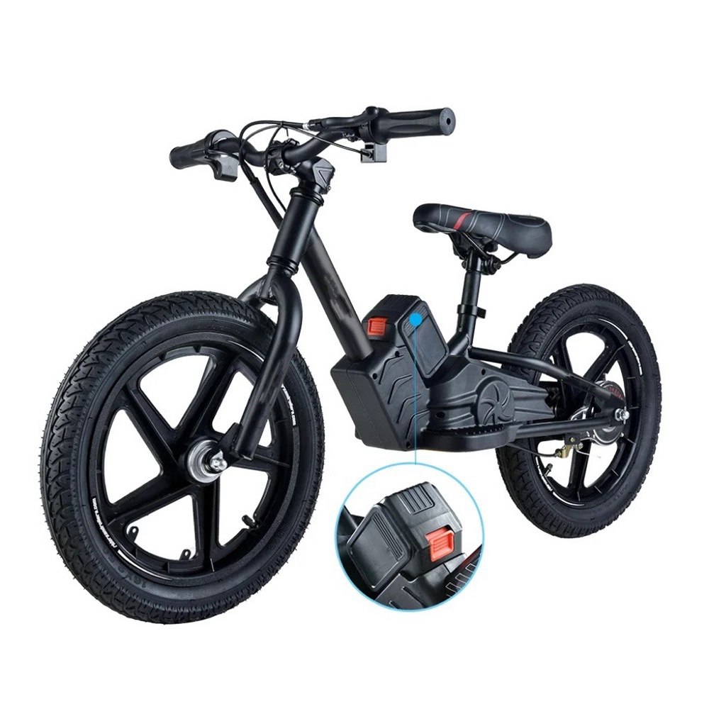 12inch 16inch 200W lithium battery brushless motor children detachable battery three stage variable speed lightweight two wheel electric balance bicycle motorcycle