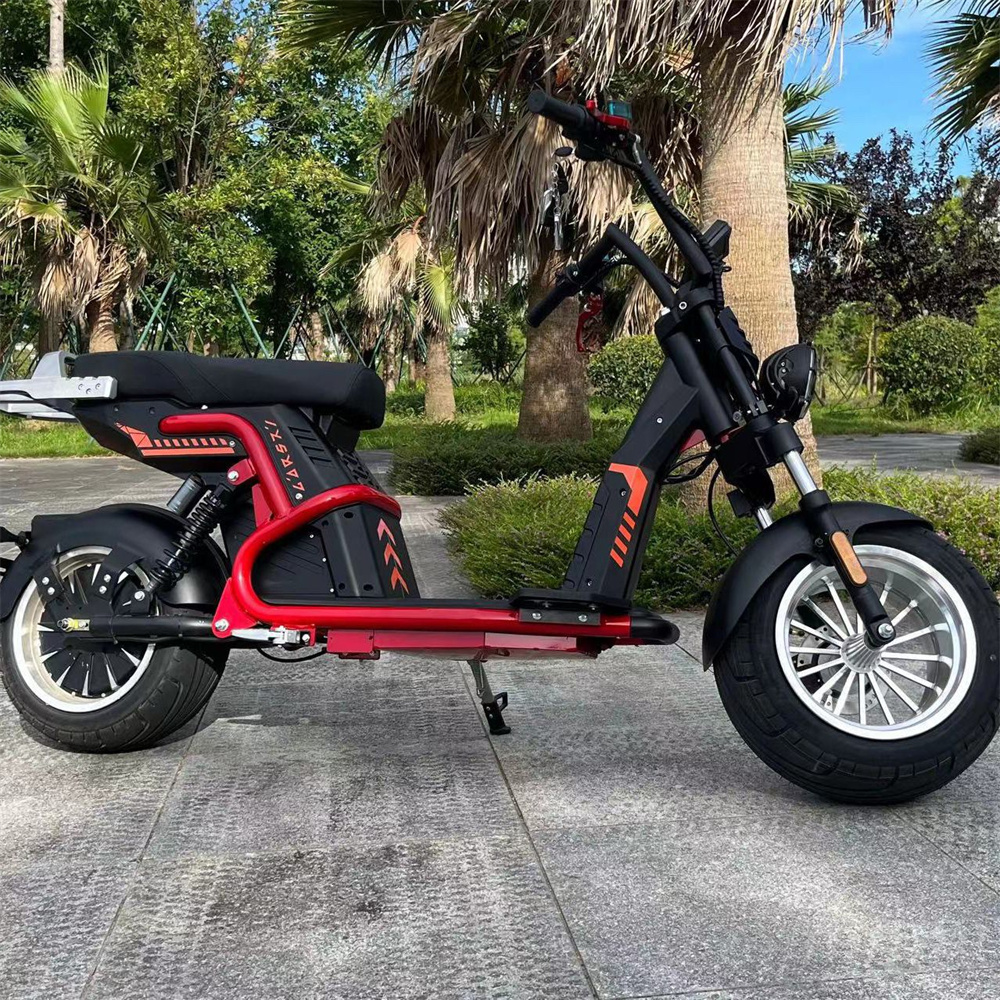 4000W Powerful Halley City-coco Fat Tire Motorcycle For Adult high speed two seats off-road cross-country electric scooter