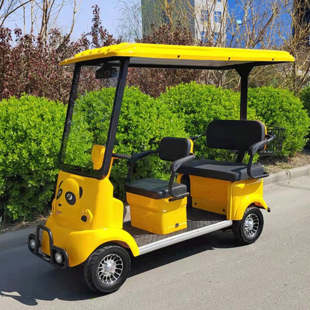 800W Cartoon high-power scenic spot tourism patrol campus sightseeing amusement park commuting electric four-wheel scooter
