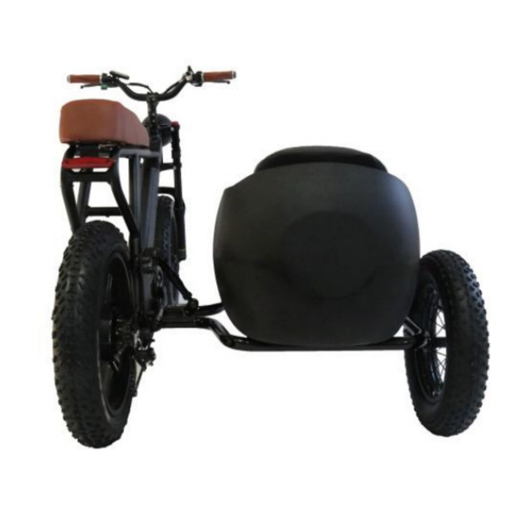 750W outdoor off-road retro adjustable variable speed front and rear disc brakes vacuum tires large capacity battery with side seat three wheel electric bicycle