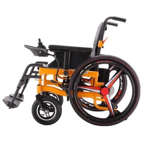 easy folding elderly old person people electric or manual four big tyres wheels scooter motorize wheelchairs powered chair