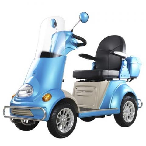 fat guy easy move anti fall down Alloy body limited mobility elderly old person people four wheels scooter classic moped cars