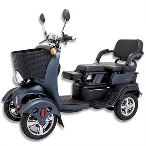 500W 48 60 72V 10 inch handicapped Reverse gear three speed Rear drive ABS plastic electric four wheels scooter car vehicle