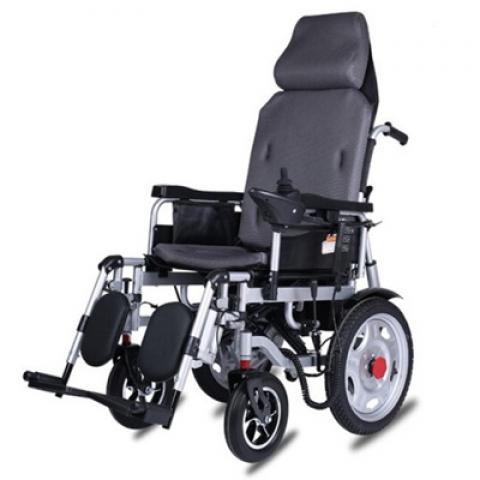 high back can lie down as bed easy folding elderly old people electrical four wheels scooter motorize wheelchairs powered chair