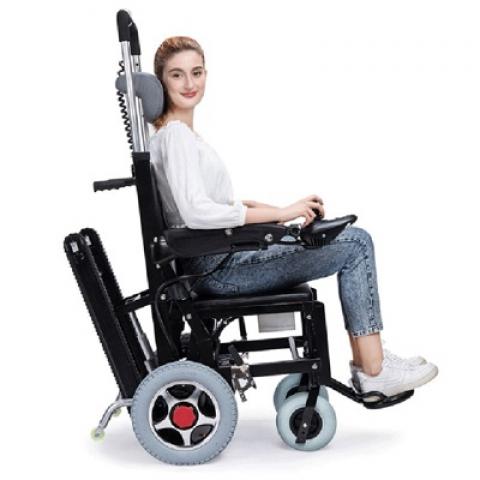 lie down high back easy folding smart up Down stairs electric or manual four wheels scooter motorize wheelchairs powered chair