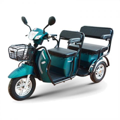 fat people easy moving big double seats storage bucket basket shopping bike travel Electric Tricycles three wheels scooter chair