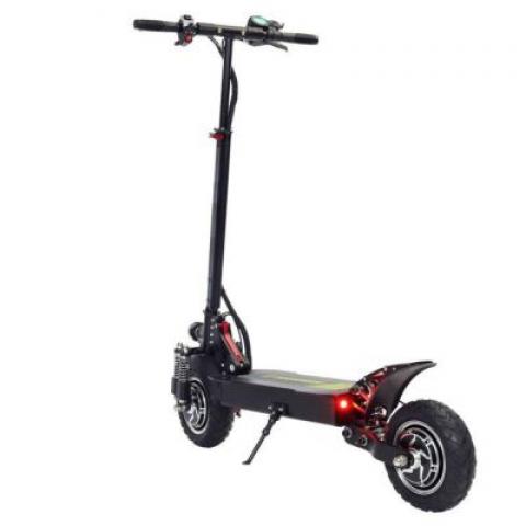 1000W dual motors 10 Inch 45km speed Double front shock absorption alloy body Portable folding electric kick scooter disc brake