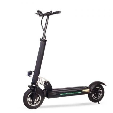 500W 10 Inch 48V 10AH LED display Double shock absorption alloy frame body Portable folding electric kick scooter disc brake