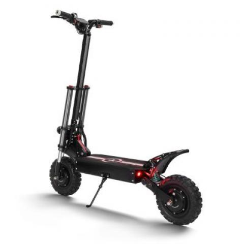 Two 1800W motors 10 Inch high speed 70km/h Double shock absorption alloy body Portable folding electric kick scooter disc brake