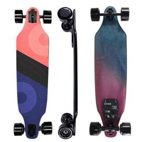 4 wheel wireless electric remote skate board dual drive Hover Board light and stylish electric skateboard for adult traffic jam