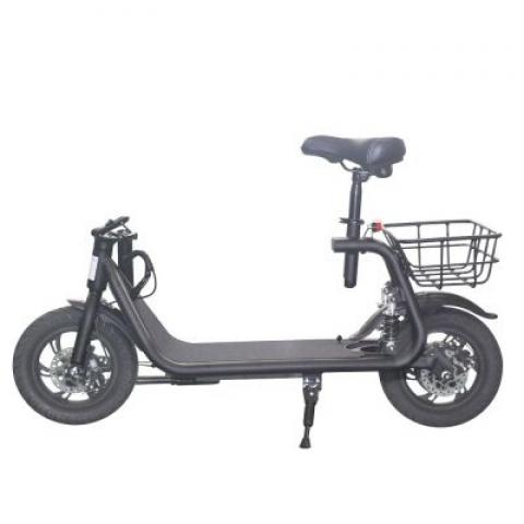 12 inch tire electric scooter with seat Fashion electric bicycle powerful brushless motor easy to fold mini e scooter foldable