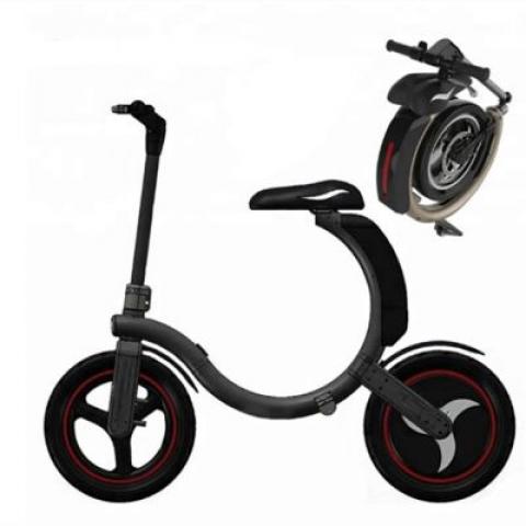 2021 newest Fashion design fast foldable cycle shape removable Battery Folding 14 inch soft seat so cheap electric bicycle bike