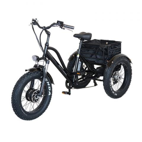 750W 26 inch easy shopping bike reduced mobility Handicapped The elderly Assisted travel Electric Tricycles three wheels bike