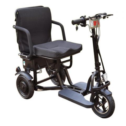 350W 48V 10Inch front motor shopping reduced mobility Handicapped elderly folding travel Electric Tricycle three wheel bicycle