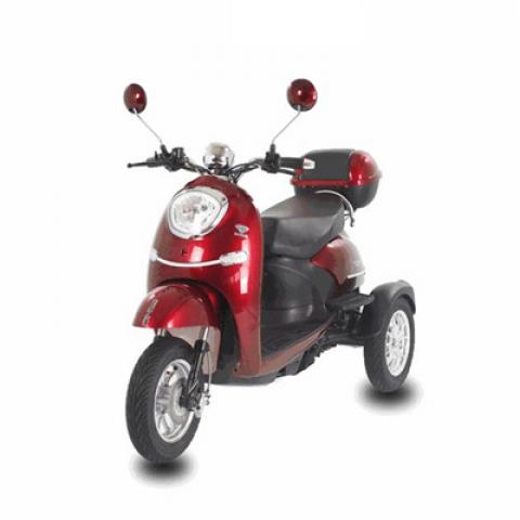 500 48 60 72V 10 inch handicapped person Reverse gear three speed Rear drive ABS plastic electric three wheels scooter tricycle