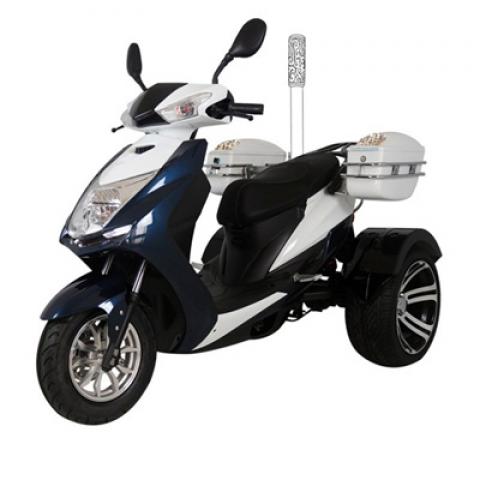 800W 60V 20AH big fat tyres mountain off road Traffic police Security patrol Cleaning Electric Tricycles three wheels scooter