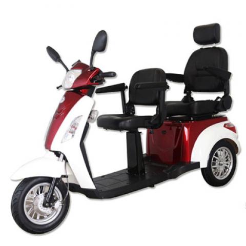 500W 48V 60V old couples two seat trike move shopping bike elderly Assisted travel Electric Tricycles three wheels scooter
