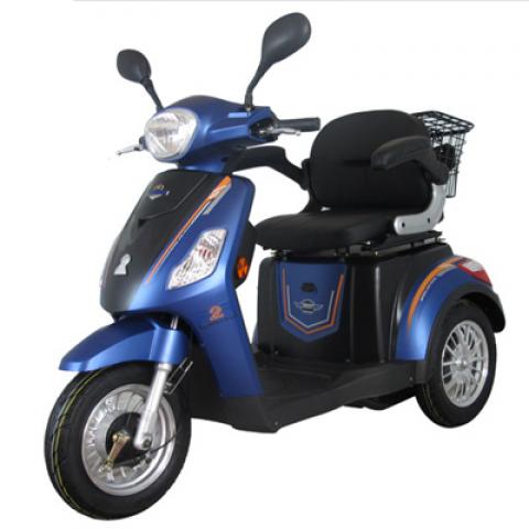 500W 800W Fat body shopping scooter hard mobility Handicapped with bucket travel Electric fashion Tricycles three wheels scooter
