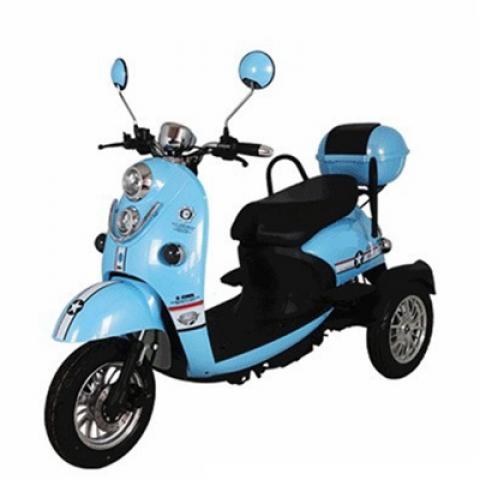 500W 600W 800W 1000W 48V 60V 72V disc brake three wheels electric scooter Reverse gear three speeds tricycle TRIKE