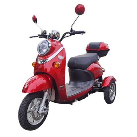 800W 60V 72V Fashion design Three shock absorption disc brake three wheels electric scooter Reverse gear three speeds