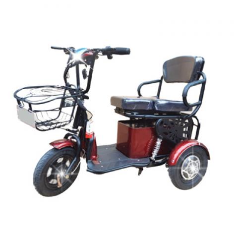 350W 48V 14 inch tyres big wheel electric scooter old person tricycle handicapped people bike disable guy shopping outside tool