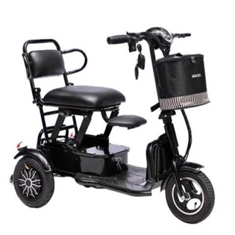 350W 48V 10inch easy folding electric tricycle scooter disable person bike old people three wheels Handicapped bicycle
