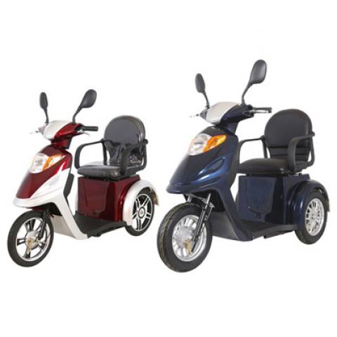 500W 48V 10 inch old people handicapped person Reverse gear 25km speed Rear drive ABS plastic electric three wheelers tricycle