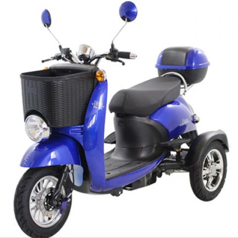 500W 1000W 10 inch 48V 60V 72V 20AH big size bucket tope case box Electric Scooter Three Wheelers electric tricycle shopping