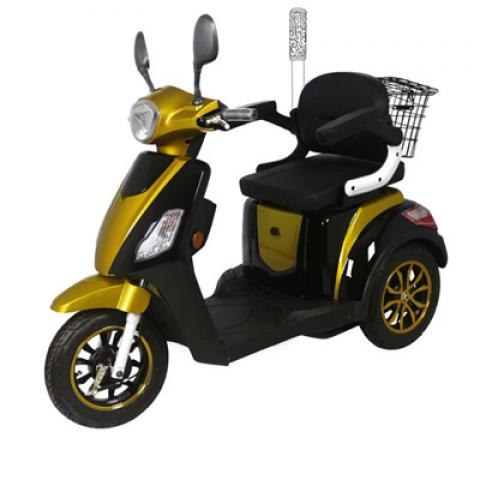500W 48 60V 10 inch Cleaning Sanitation Reverse gear three speed Rear drive electric three wheels tricycle rubbish scooter