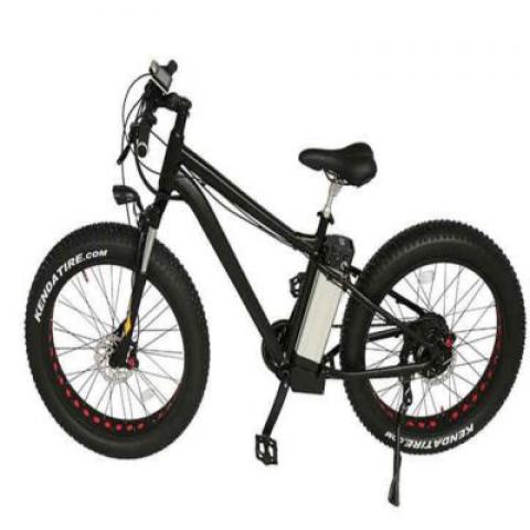 26 inch fat tyres 500W 48V 6 speeds mountain off-road camping beach electric bicycle delivery cargo takeway takeout bike