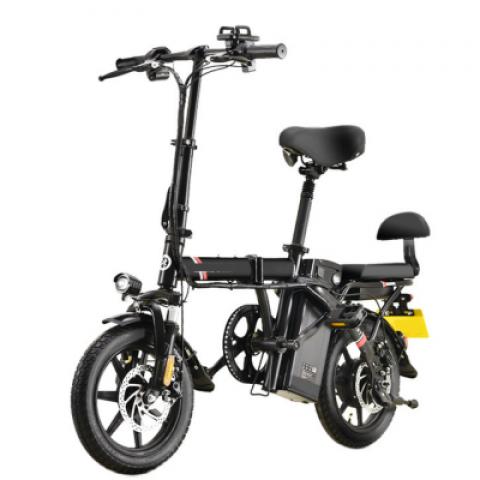 250W 48V 8AH 14 inch small Folding driving service long range swapping battery park camping beach electric bike bicycle